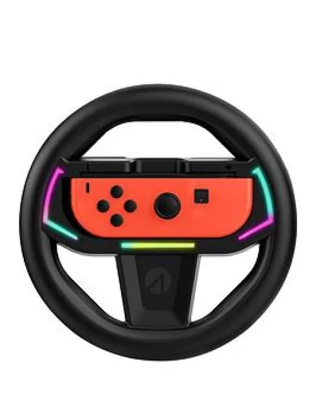 image of STEALTH Joy-Con Light Up Racing Wheel For Nintendo Switch