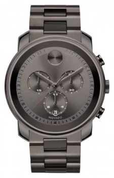 image of Movado bold Large Chronograph Gunmetal Gray Ion-plated Watch