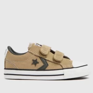 Image of Converse Beige Star Player Ev 2v Trainers Toddler