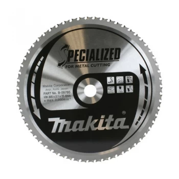 Image of Makita SPECIALIZED Metal Cutting Saw Blade 305mm 60T 25.4mm