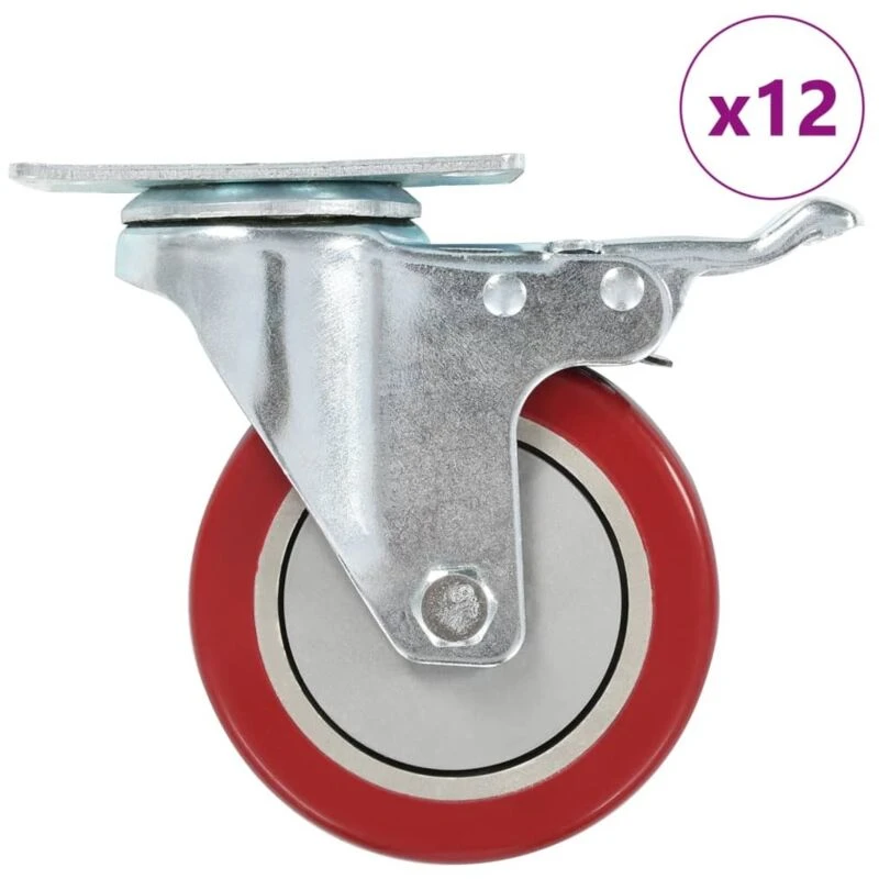 Image of VIDAXL 12 pcs Swivel Casters 100 mm Vidaxl 8719883718842