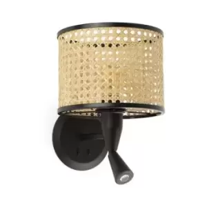 Image of Faro MAMBO - Reading Light Wall Light Black, E27