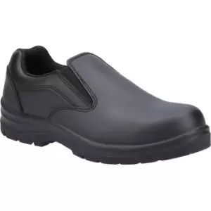 image of Amblers Womens/Ladies AS716C Leather Safety Shoes (3 UK) (Black)