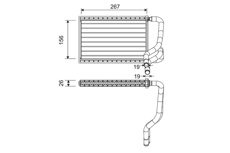 Image of Heater matrix VALEO 811568