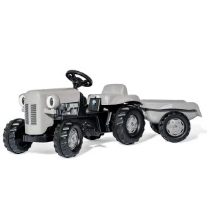 image of Rolly Little Grey Fergie Kid's Ride-On Tractor and Trailer