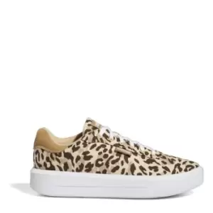 Image of adidas Platform CLN Womens Trainers - Beige