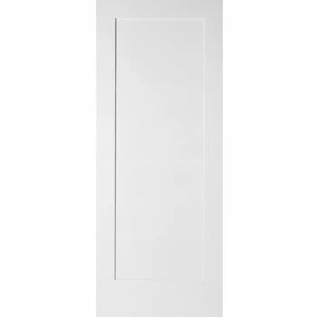 JELD-WEN Shaker 1 Panel White Primed Internal Sliding Barn Door - Elegant Track