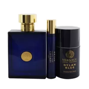 image of Versace Pour Homme Dylan Blue Gift Set 100ml Eau de Toilette + 10ml Eau de Toilette + 75g Deodorant Stick