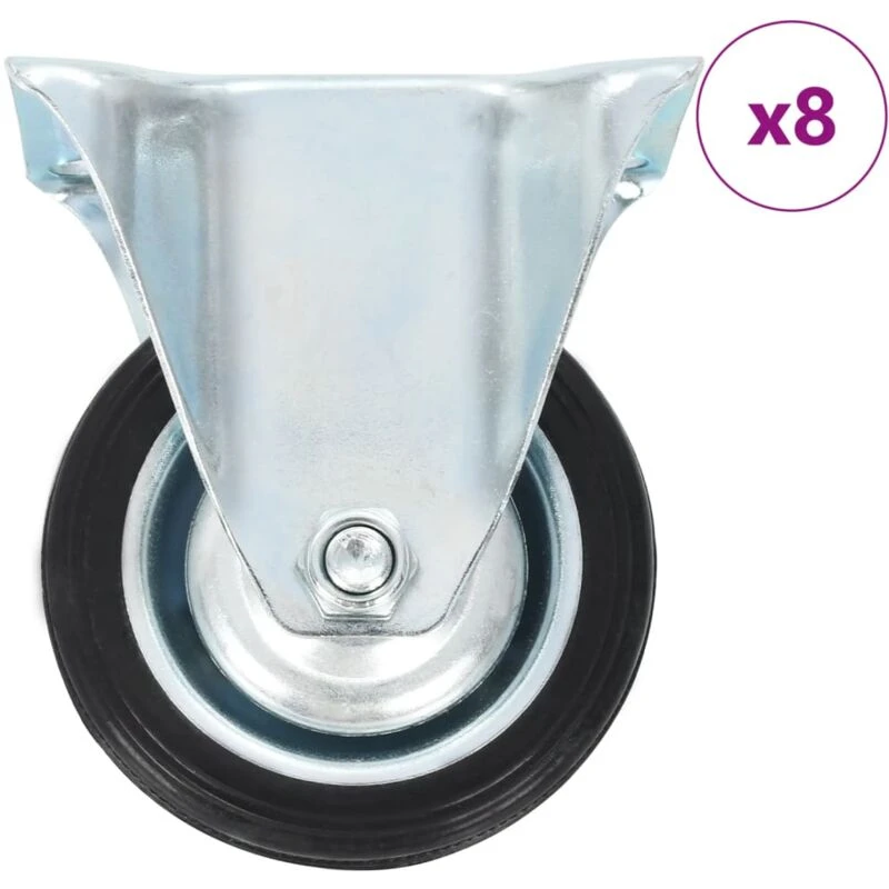 Image of VIDAXL 8 pcs Fixed Casters 75mm Vidaxl 277936