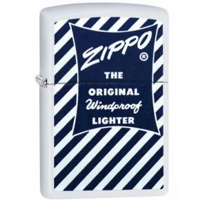 Image of Zippo Original Windproof Logo Classic White Matte