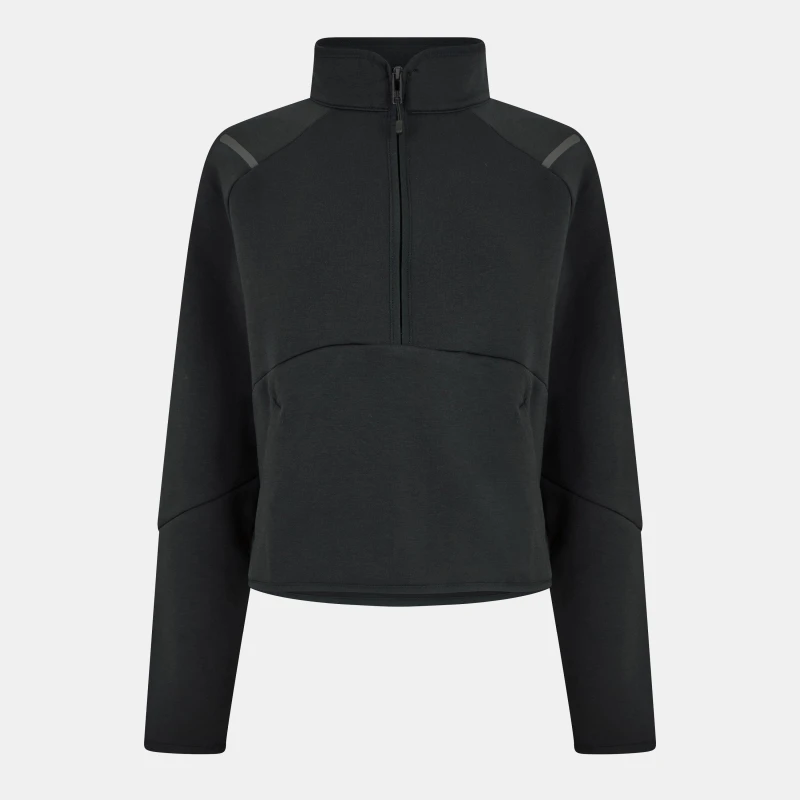Image of Under Armour Womens Unstoppable 1/4 Zip Fleece Black female 10 (S)