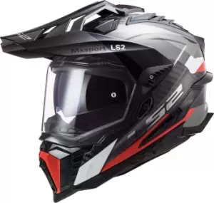Image of LS2 MX701 Explorer C Frontier Carbon Motocross Helmet, grey-silver Size M grey-silver, Size M