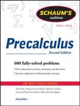 Image of Theory and Problems of Precalculus by Fred Safier Paperback