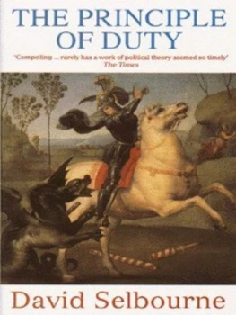 Image of The Principle of Duty by David Selbourne Book