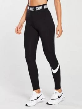 Image of Nike Sportswear Club Legging With Waist Detail Black Size L Women