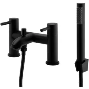 image of TAP152NR K-Vit Brassware Nero Round Black Shower Mixer, Matt Bath - Matt Black - Kartell