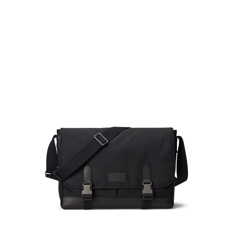 Image of Polo Ralph Lauren Large Messenger Bag Black male One Size