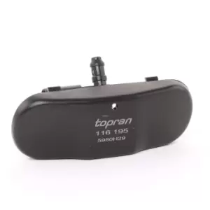 Image of TOPRAN Windscreen Washer Jet 116 195 Spray Nozzle,Washer Fluid Jet, windscreen VW,SKODA,SEAT,Golf V Schragheck (1K1),TOURAN (1T1, 1T2)