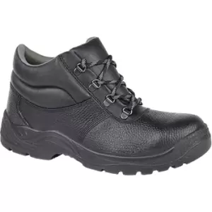 Image of Grafters Mens Padded Collar D-Ring Chukka Safety Boots (11 UK) (Black) - Black