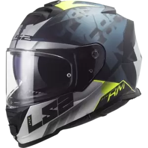 Image of LS2 FF800 Storm Sprinter M.Black Silver Cobalt M