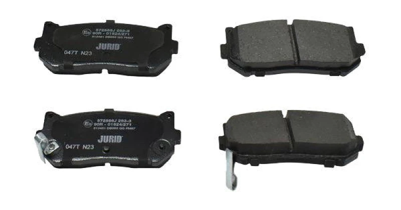 Image of JURID 572556J Brake pad set with acoustic wear warning Brake Pad Set,disc brake (402)