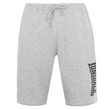 image of Lonsdale Japan Fleece Shorts Mens - Grey Marl