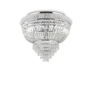 Image of Dubai 6 Light Ceiling Light Chandelier Chrome, E14