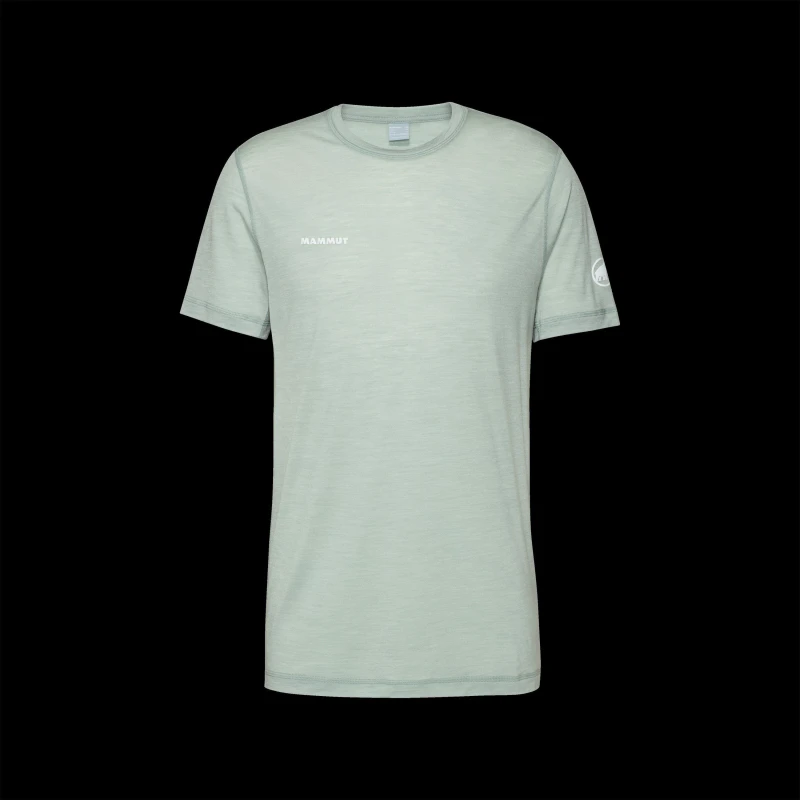 Image of Mammut Mens Tree Wool Short Sleeve Performance T-Shirt Silver Sage male Medium