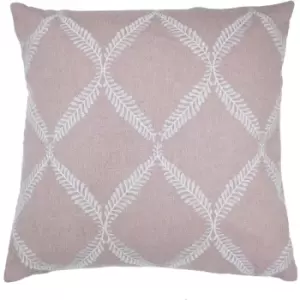 image of Paoletti Olivia Cushion Cover (One Size) (Blush Red) - Blush Red