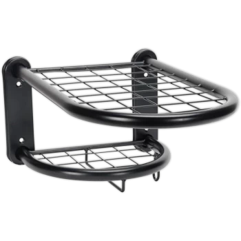 Image of Sealey Wall Mount Motorcycle Helmet and Gear Shelf