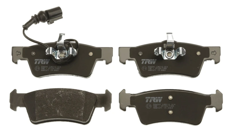 Image of TRW GDB1671 Brake pad set incl. wear warning contact Brake Pad Set,disc brake (402)