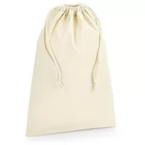 image of Organic Premium Cotton Stuff Bag (M) (Natural) - Westford Mill