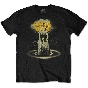 Image of Greta Van Fleet - Cinematic Lights Mens Large T-Shirt - Black