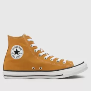 image of Converse Yellow All Star Hi Trainers