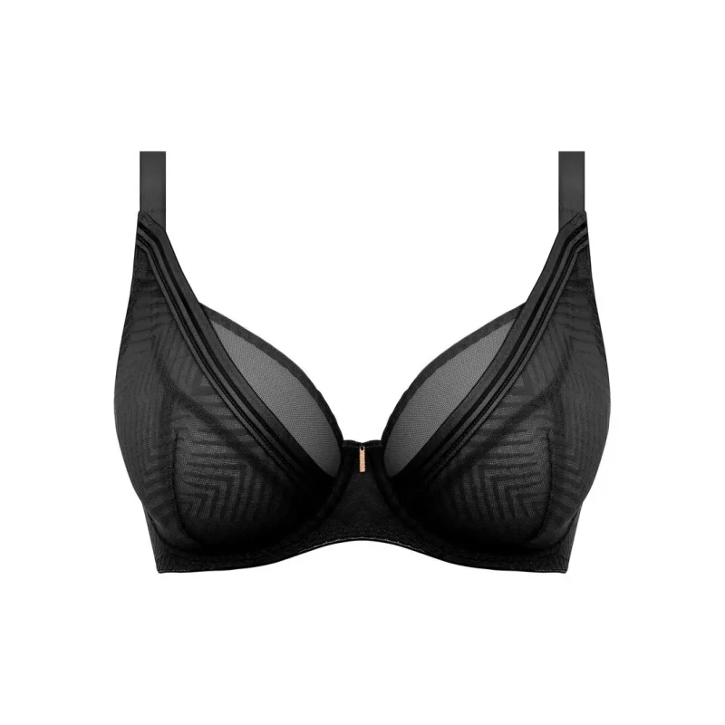 Image of Freya Womens underwired apex Foulard bra Freya Tailored Noir Female 75H