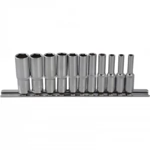 Image of BlueSpot 11 Piece 1/4" Drive Deep Hex Socket Set Metric 1/4"