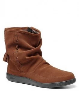 Image of Hotter Pixie Wide Fit Ankle Boots, Tan, Size 7, Women