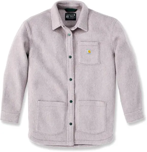 Image of Carhartt Lose Fit Fleece Ladies Jacket, grey, Size XS for Women
