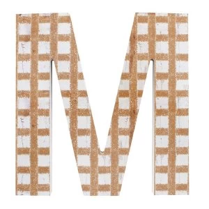 Image of Letter M Wall Plaque