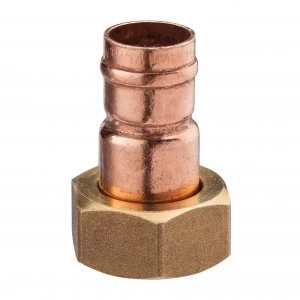 Image of Wickes Solder Ring Straight Tap Connector - 19 x 22mm