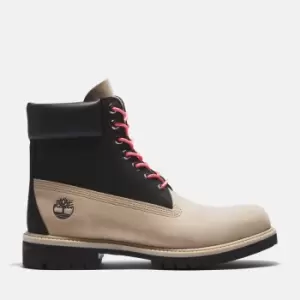 Image of Timberland Premium 6" Boot For Men In Beige/black Beige, Size 10