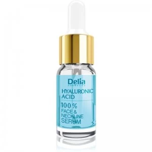 image of Delia Cosmetics Professional Face Care Hyaluronic Acid Intense Filling Anti-Wrinkle Serum with Hyaluronic Acid for Face, Neck and Chest 10ml