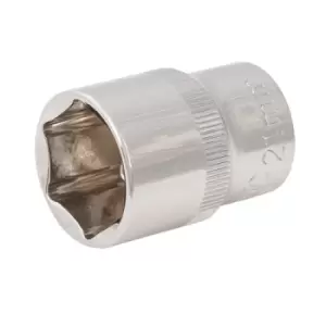 image of Silverline Socket 1/2" Drive 6pt Metric - 21mm