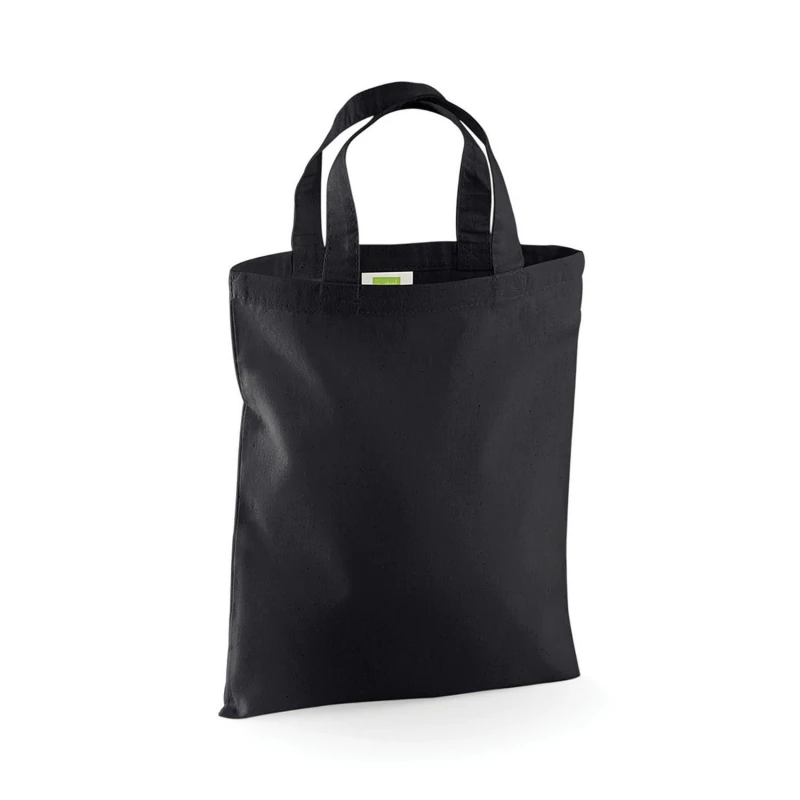 Image of Westford Mill Mens Mini Reusable Tote Bag in Black Male