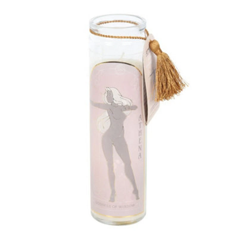 Image of Something Different Something Different Athena Clear Quartz Tube Candle in White White One Size Unisex 5063750774398