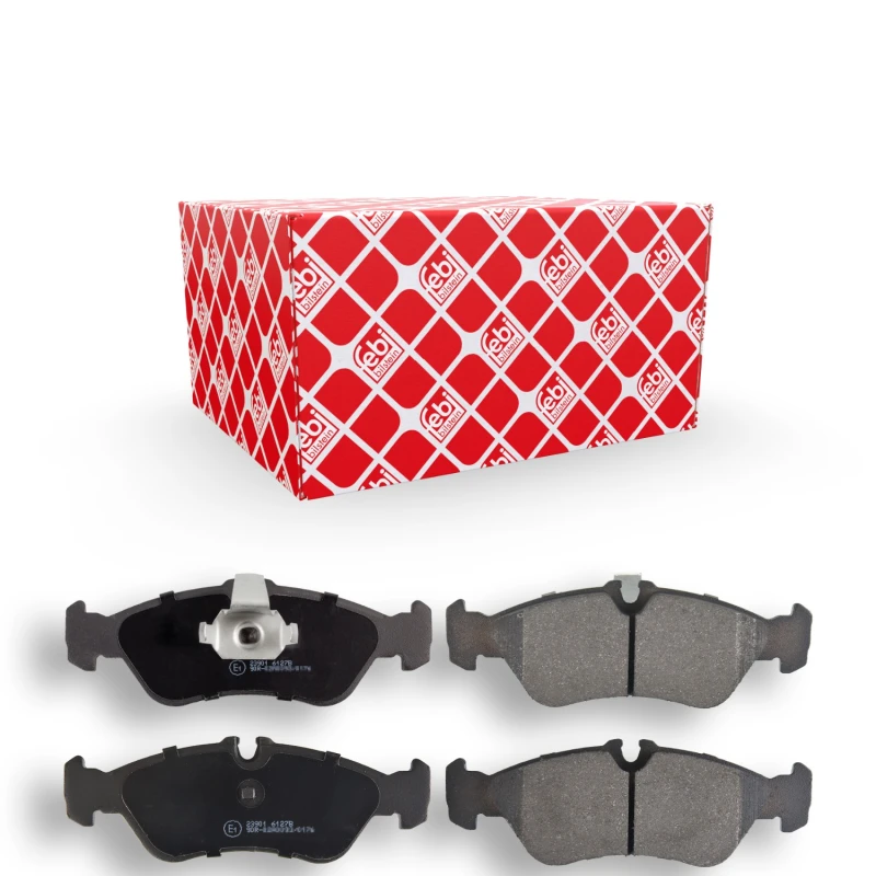 Image of FEBI BILSTEIN 16160 Brake pad set prepared for wear warning indicator, with piston clip Brake Pad Set,disc brake (402)