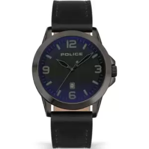 Image of Police Mens Police Stainless Steel Cliff PEWJB2194502 - Grey and Black