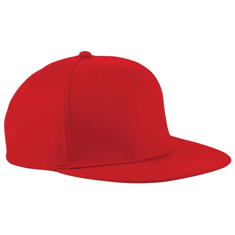 Image of Beechfield Beechfield Men 5 Panel Retro Rapper Cap Pack of 2 in Red Red One Size Male 5059269088835