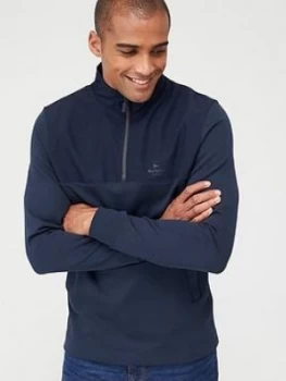 Image of Barbour Cetus 1/4 Zip Sweat - Navy, Size 2XL, Men