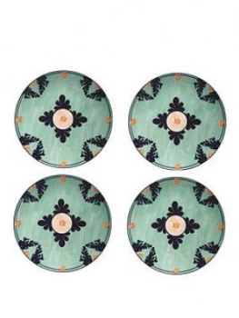 Image of Maxwell & Williams Maxwell & Williams Majolica Dinner Plates Set Of 4